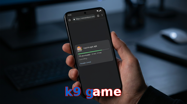Main screen of K9 Game apk page for PK players
