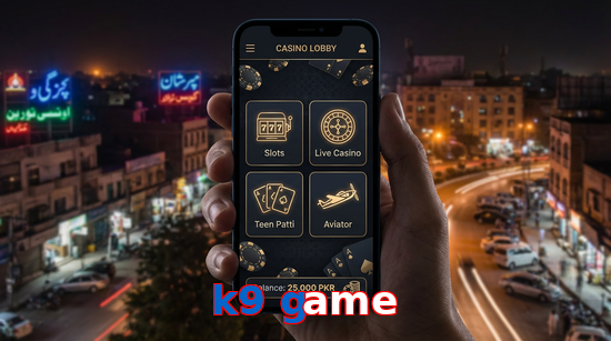 Main screen of K9 Game app page for PK players